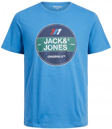 Jack & Jones JORNATE TEE Blue - Marškinėliai - Marškinėliai - 2XL-14XL