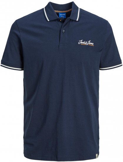 Jack & Jones JORPAUL TONS Polo shirt Navy - Polo marškinėliai - Polo marškinėliai - 2XL-8XL