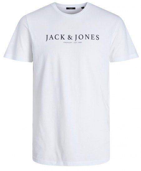 Jack & Jones JPRBLABOOSTER T-shirt White - Marškinėliai - Marškinėliai - 2XL-14XL