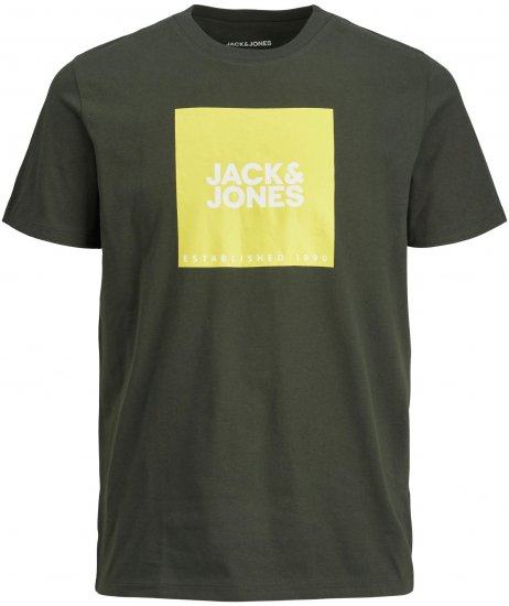 Jack & Jones JJLOCK TEE Green - Marškinėliai - Marškinėliai - 2XL-14XL