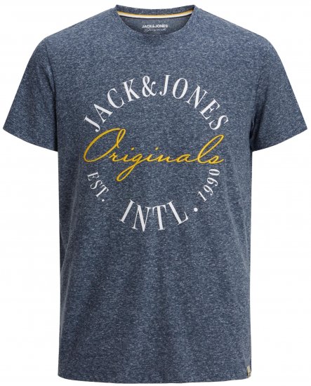 Jack & Jones JORWILLOWBRANDING T-Shirt Navy - Marškinėliai - Marškinėliai - 2XL-14XL