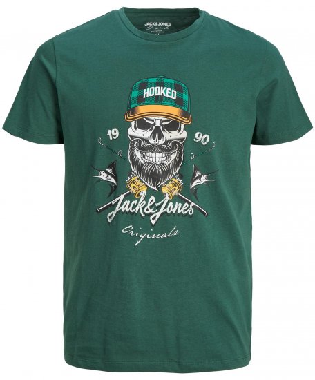 Jack & Jones JORCAPTAIN TEE Green - Marškinėliai - Marškinėliai - 2XL-14XL