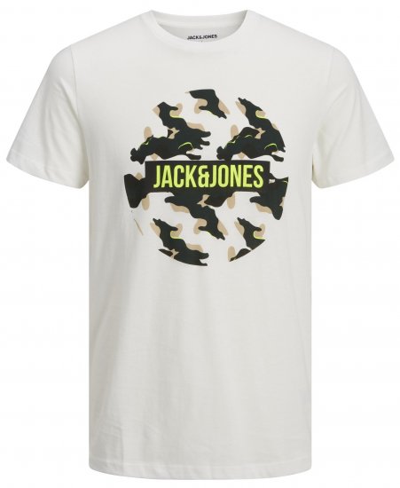 Jack & Jones JJRAMP T-Shirt White - Marškinėliai - Marškinėliai - 2XL-14XL