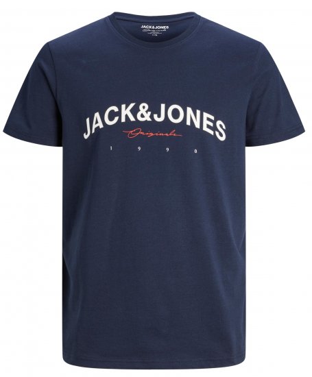 Jack & Jones JORFRIDAY T-Shirt Navy - Marškinėliai - Marškinėliai - 2XL-14XL
