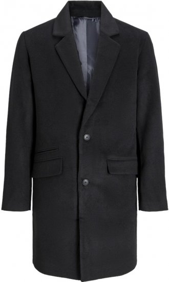Jack & Jones HAYS Coat Black - Didelės vyriškos striukės - Didelės vyriškos striukės
