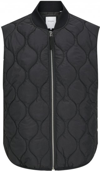 Jack & Jones JJKODA LINER VEST Black - Didelės vyriškos striukės - Didelės vyriškos striukės