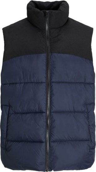 Jack & Jones MOON Bodywarmer Navy Blazer - Didelės vyriškos striukės - Didelės vyriškos striukės