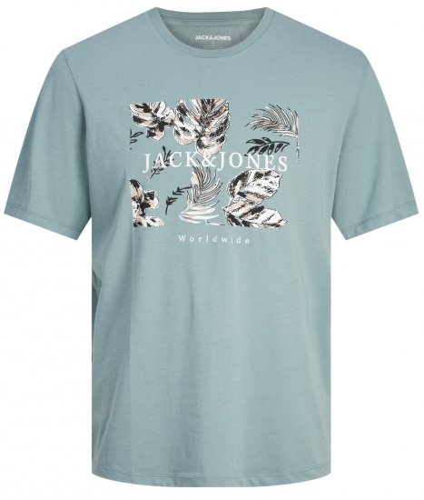 Jack & Jones JJFLOOR T-Shirt Goblin Blue - Marškinėliai - Marškinėliai - 2XL-14XL