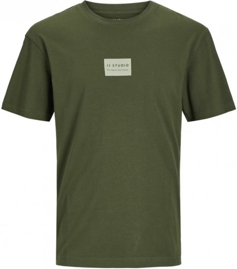 Jack & Jones HAKKAI T-Shirt Kombu Green - Marškinėliai - Marškinėliai - 2XL-14XL