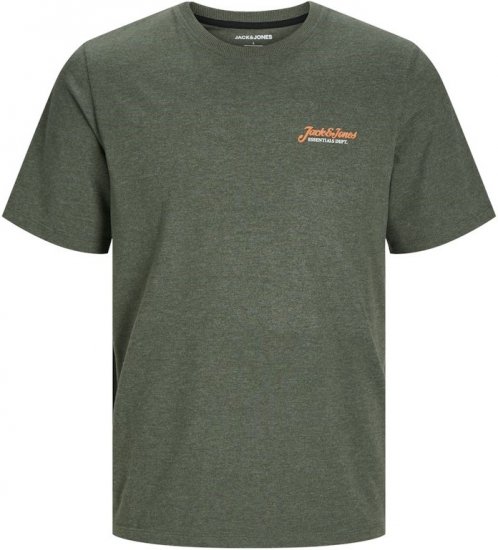 Jack & Jones ERIK T-Shirt Kombu Green - Marškinėliai - Marškinėliai - 2XL-14XL