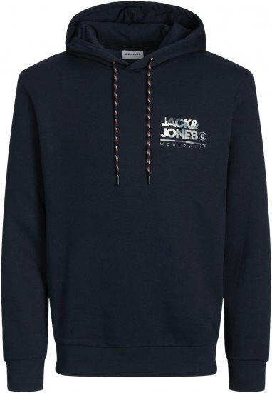 Jack & Jones JJLUKE Hoodie Navy Blazer - Megztiniai ir džemperiai - Megztiniai ir Džemperiai - 2XL-14XL