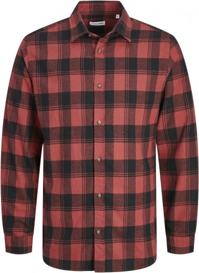 Jack & Jones JJJOSHUA Shirt Red - Marškiniai - Marškiniai - 2XL-8XL