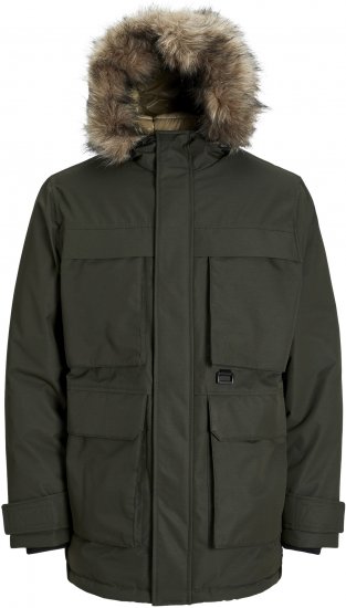 Jack & Jones STAR Parka Green - Didelės vyriškos striukės - Didelės vyriškos striukės