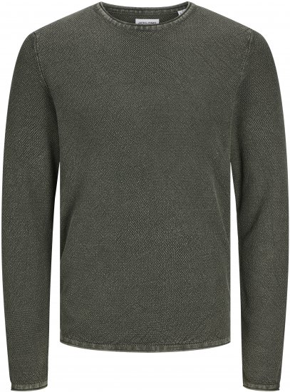 Jack & Jones JJDEAN Knitted Sweater Kombu Green - Megztiniai ir džemperiai - Megztiniai ir Džemperiai - 2XL-14XL