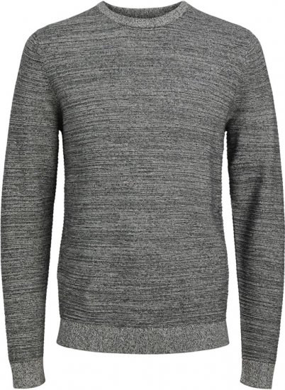 Jack & Jones OTTO Twisted Knitted Sweater Black - Megztiniai ir džemperiai - Megztiniai ir Džemperiai - 2XL-14XL
