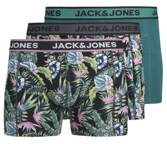 Jack & Jones JACDREW Trunks 3-Pack Multi-Colour - Apatinis trikotažas ir plaukimo apranga - Apatinis trikotažas - 2XL-8XL