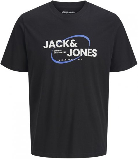 Jack & Jones RAY T-Shirt Black - Marškinėliai - Marškinėliai - 2XL-14XL