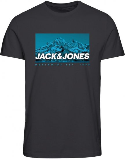 Jack & Jones Ray Photo T-Shirt Black - Marškinėliai - Marškinėliai - 2XL-14XL