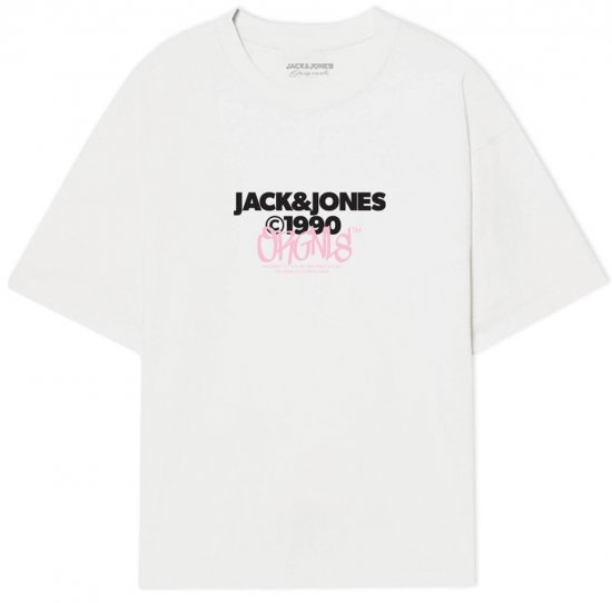 Jack & Jones JORBUSHWICK T-Shirt Bright White - Marškinėliai - Marškinėliai - 2XL-14XL