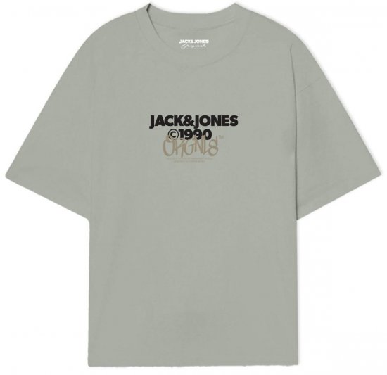 Jack & Jones JORBUSHWICK T-Shirt Mineral Gray - Marškinėliai - Marškinėliai - 2XL-14XL