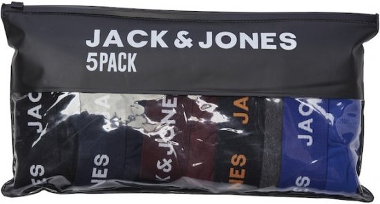 Jack & Jones EVERYDAY Trunks 5 Pack Black - Apatinis trikotažas ir plaukimo apranga - Apatinis trikotažas - 2XL-8XL