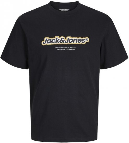 Jack & Jones ESTERBRO Newton T-Shirt Black - Marškinėliai - Marškinėliai - 2XL-14XL