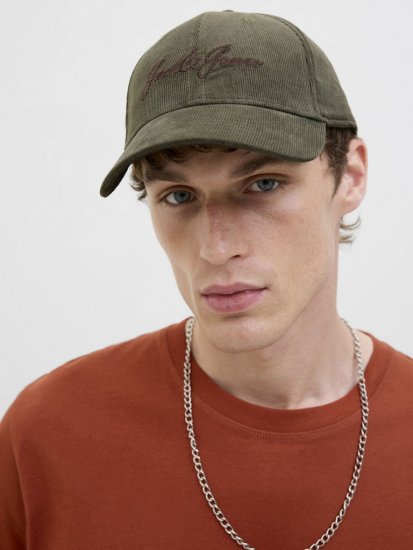 Jack & Jones Base Corduroy Cap Dusty Olive - Aksesuarai - 