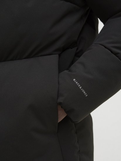 Jack & Jones Global Puffer Jacket Black - Didelės vyriškos striukės - Didelės vyriškos striukės