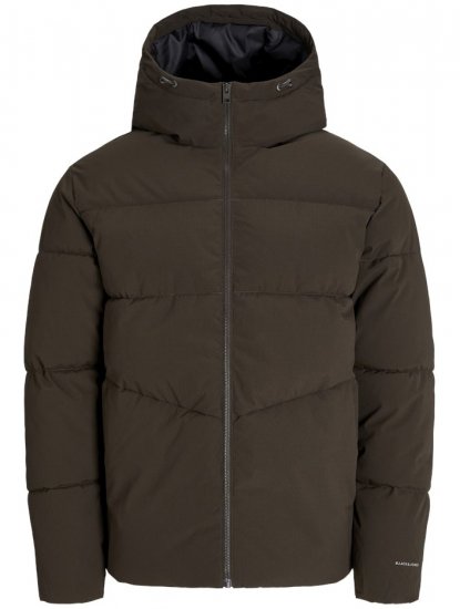 Jack & Jones Global Puffer Jacket Brown - Didelės vyriškos striukės - Didelės vyriškos striukės