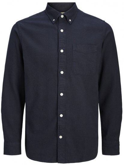 Jack & Jones Brook Twill Long Sleeve Shirt Dark Navy - Marškiniai - Marškiniai - 2XL-8XL