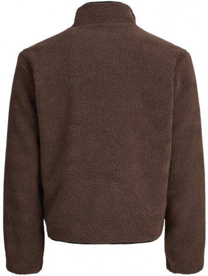 Jack & Jones Norrebro Teddy Jacket Deep Mahogany - Didelės vyriškos striukės - Didelės vyriškos striukės