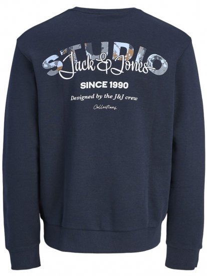 Jack & Jones Yuki Back Print Crew Neck Sweatshirt Sky Captain - Megztiniai ir džemperiai - Megztiniai ir Džemperiai - 2XL-14XL