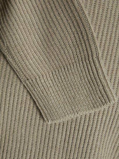 Jack & Jones Pannel Knit Half Zip Pullover Crockery - Megztiniai ir džemperiai - Megztiniai ir Džemperiai - 2XL-14XL