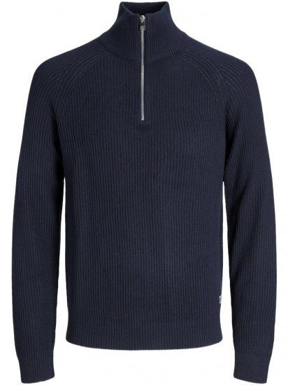 Jack & Jones Pannel Knit Half Zip Pullover Sky Captain - Megztiniai ir džemperiai - Megztiniai ir Džemperiai - 2XL-14XL