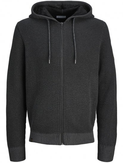 Jack & Jones Zip Knit Hoodie Black - Megztiniai ir džemperiai - Megztiniai ir Džemperiai - 2XL-14XL