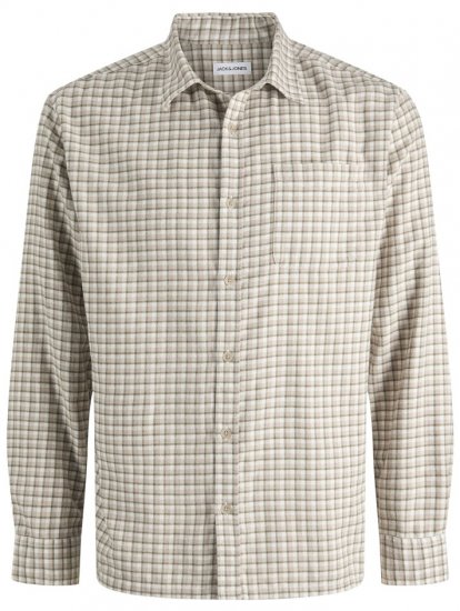 Jack & Jones Mini Check Long Sleeve Shirt Atmosphere - Marškiniai - Marškiniai - 2XL-8XL