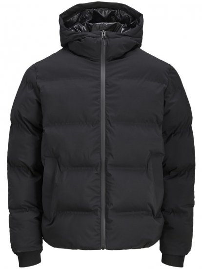 Jack & Jones Kaito Puffer Jacket Black - Didelės vyriškos striukės - Didelės vyriškos striukės