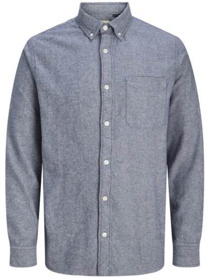 Jack & Jones Brook Twill Long Sleeve Shirt Night Sky - Marškiniai - Marškiniai - 2XL-8XL