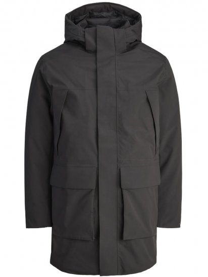Jack & Jones Moon Parka Black - Didelės vyriškos striukės - Didelės vyriškos striukės