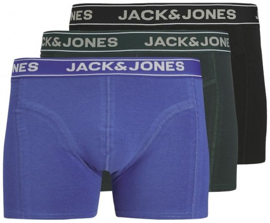 Jack & Jones Black Friday Trunks 3-Pack Blue Black - Apatinis trikotažas ir plaukimo apranga - Apatinis trikotažas - 2XL-8XL