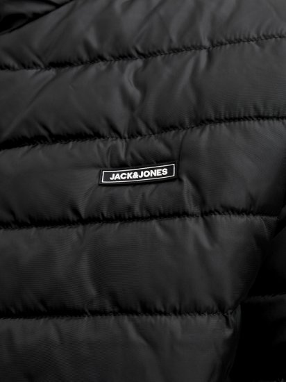 Jack & Jones Elvis Light Puffer Collar Jacket Black - Didelės vyriškos striukės - Didelės vyriškos striukės