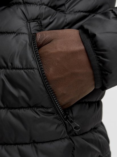 Jack & Jones Elvis Light Puffer Collar Jacket Black - Didelės vyriškos striukės - Didelės vyriškos striukės