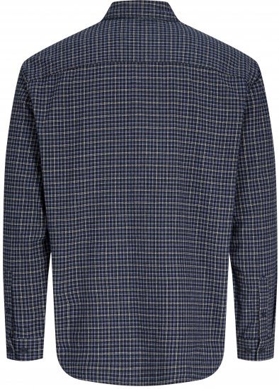 Jack & Jones Carter Check Shirt Navy Blazer - Marškiniai - Marškiniai - 2XL-8XL