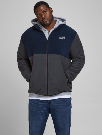 Jack & Jones Hype Fleece Ombre Blue - Didelės vyriškos striukės - Didelės vyriškos striukės