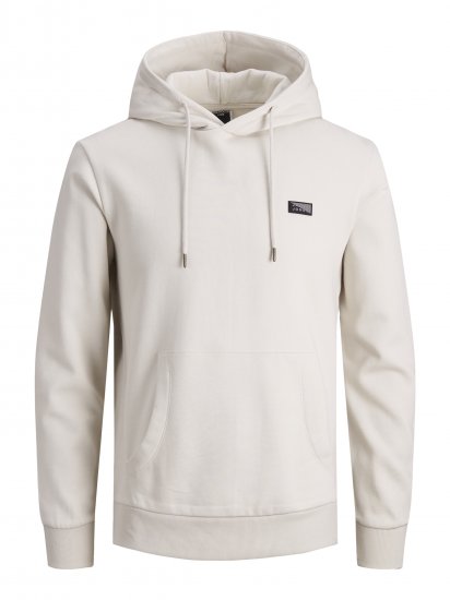 Jack & Jones JCOKING SWEAT HOOD Light Gray - Megztiniai ir džemperiai - Megztiniai ir Džemperiai - 2XL-14XL