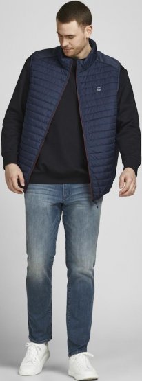 Jack & Jones MULTI BODYWARMER With COLLAR Navy Blazer - Didelės vyriškos striukės - Didelės vyriškos striukės
