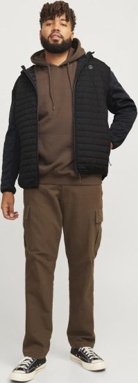 Jack & Jones MULTI QUILTED SET-IN Sleeves Jacket Black - Didelės vyriškos striukės - Didelės vyriškos striukės