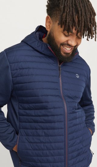 Jack & Jones MULTI QUILTED SET-IN Sleeves Jacket Navy Blazer - Didelės vyriškos striukės - Didelės vyriškos striukės