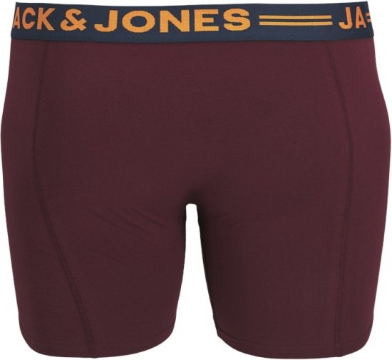 Jack & Jones LICHFIELD Trunks 3-Pack Burgundy - Apatinis trikotažas ir plaukimo apranga - Apatinis trikotažas - 2XL-8XL