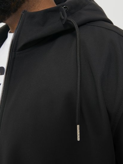 Jack & Jones BASIC Water-Resistant Softshell Jacket Black - Didelės vyriškos striukės - Didelės vyriškos striukės